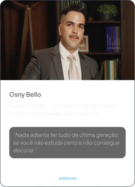 Osny Bello — Aprovado EAA, Procurador do Estado do Paraná